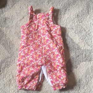 Pink liberty print Jacadi overalls